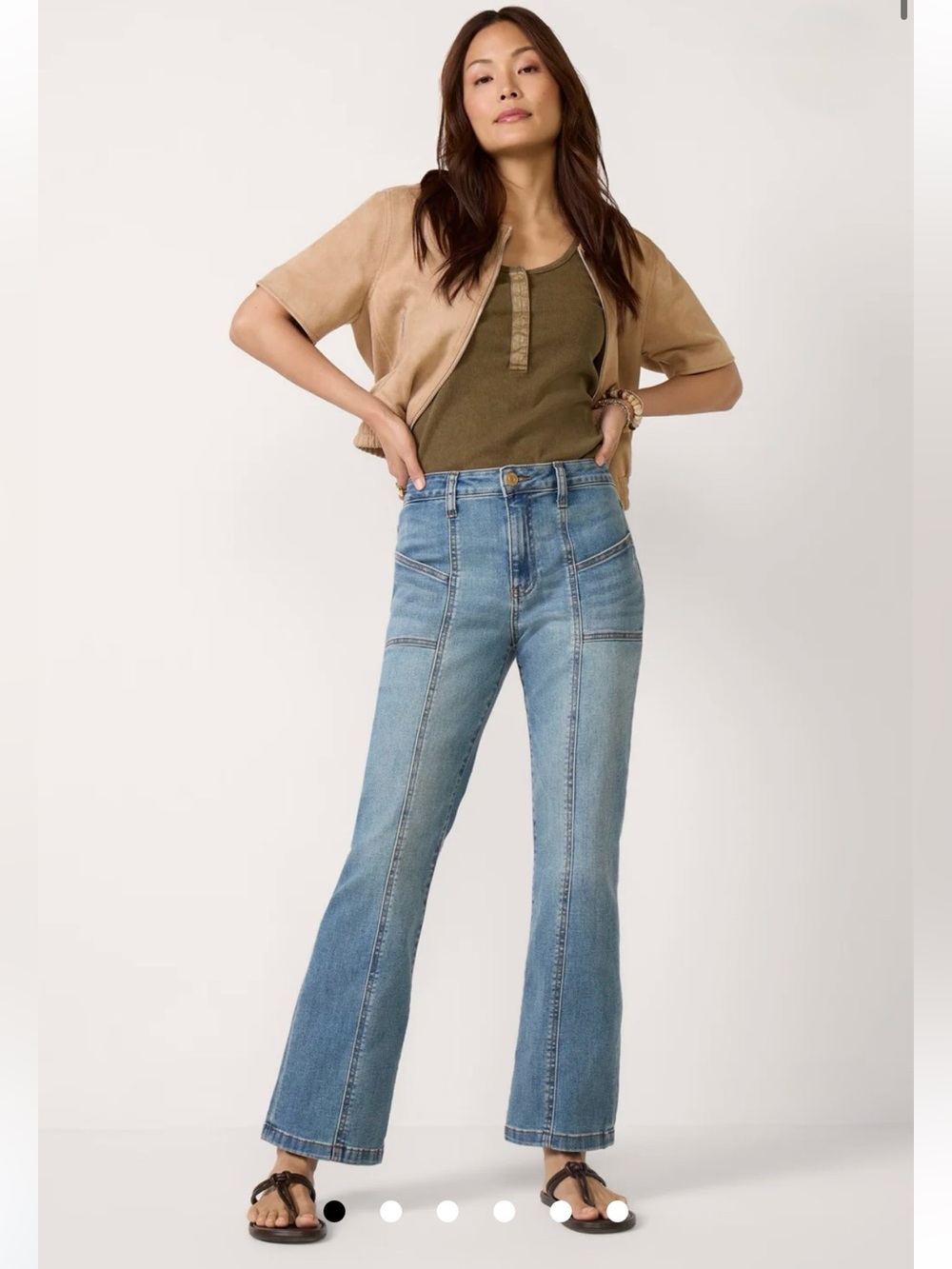 Kut from the Kloth Kelsey high rise ankle flare jeans 0P